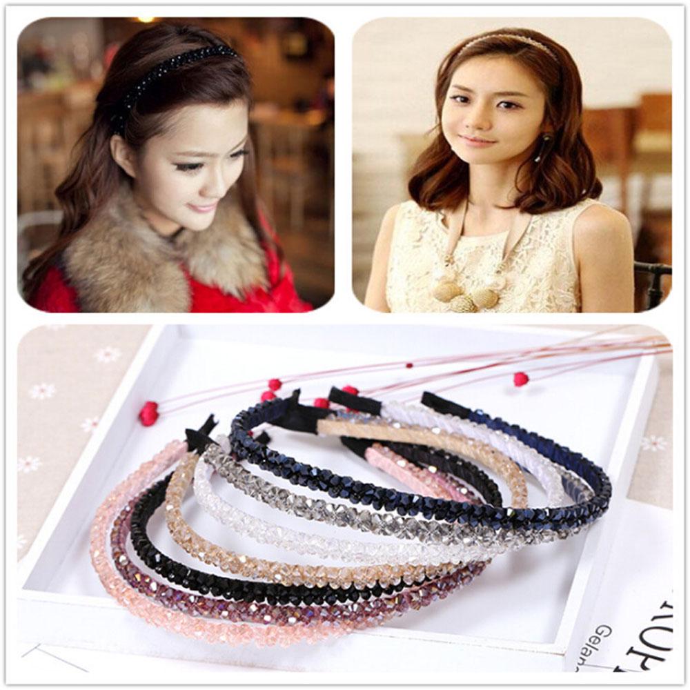 Fashion Girl Women Jewelry Headwear Ornament Rhinestone Headband Crystal Hair Band