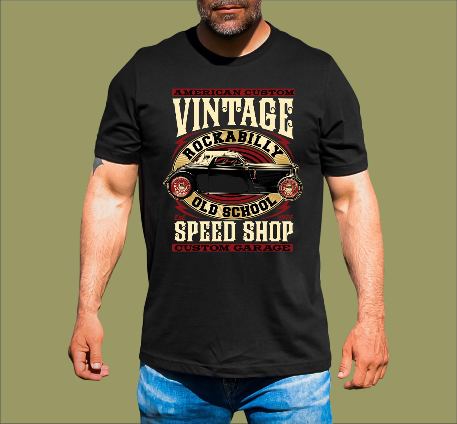 ROCKABILLY SPEED SHOP T-SHIRT XXL
