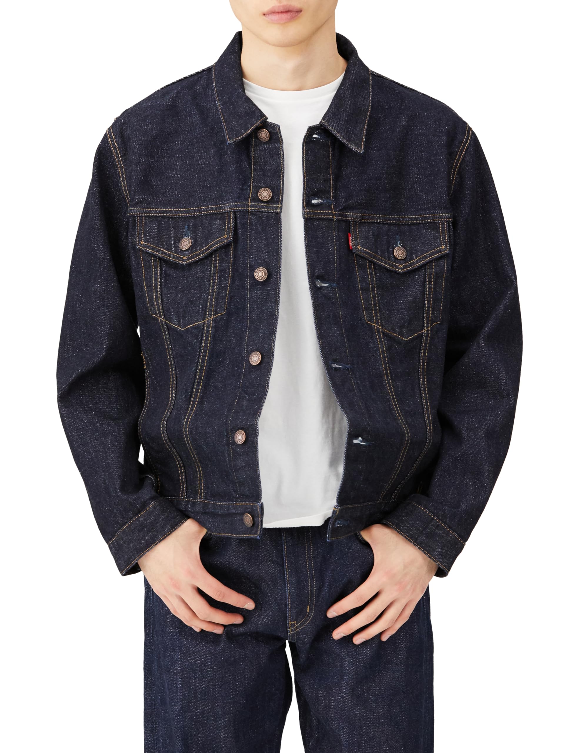 Edwin 505 Denim Denim Indigo XL Jacket, Jacket, E55560, Men s, Blue,