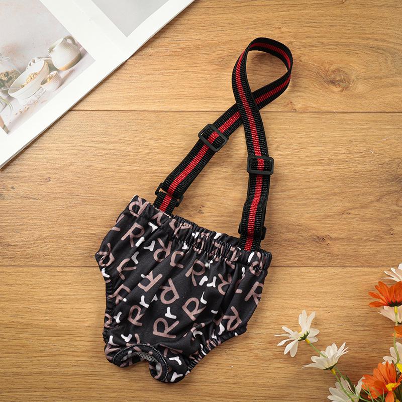 

Large Dog Washable Menstrual Pants with Suspenders - Reusable and Safe Pet Physiological Wear. 3XL