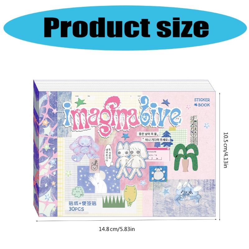 Cartoon Sticker Scrapbooking Sticker Journal Sticker for Water Bottle Notebook Planner Luggage Kids Motivational Sticker