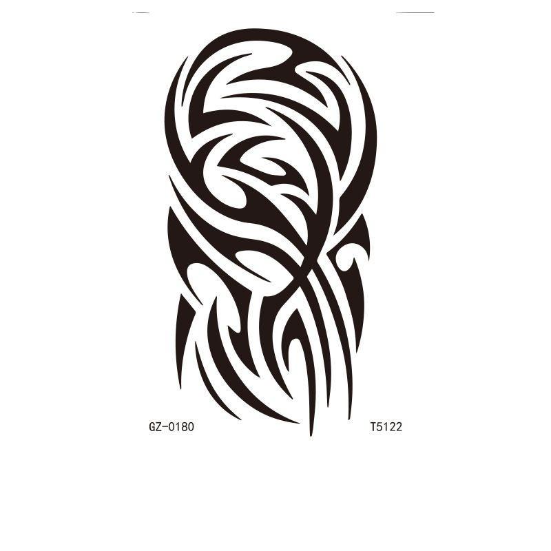 Herbal Juice Tattoo Sticker Waterproof Temporary Simulation Tattoo Flower Arm Tattoo Sticker