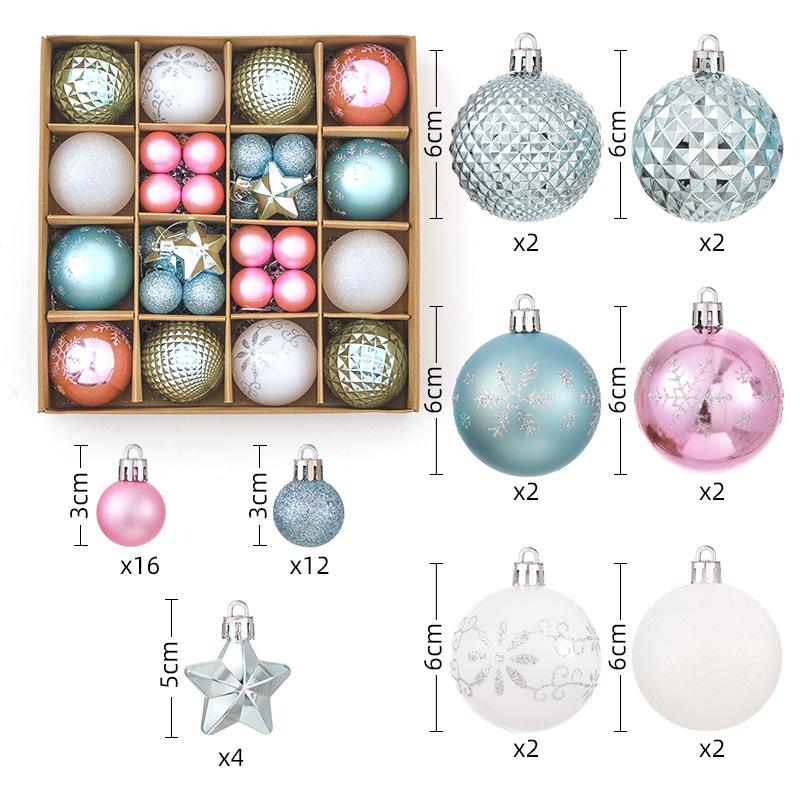Christmas Decorations 44 Sets Electroplating Painted Balls New Christmas Balls Christmas Tree Pendants Christmas Balls