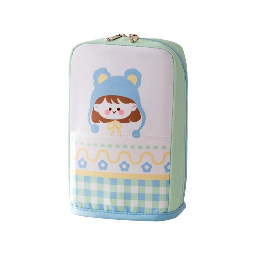 Oxford Cloth Standing Cosmetic Pouch Dust-proof Makeup Brush Holder Makeup Organizer  Pen Storage