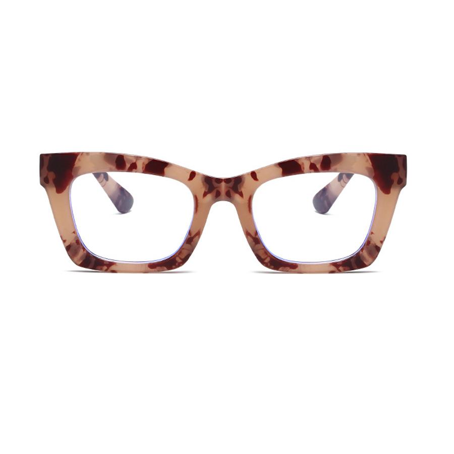 Vintage Square Anti Blue Light Glasses For Women Designer Trendy Myopia Prescription Optical Frame Sexy Ladies