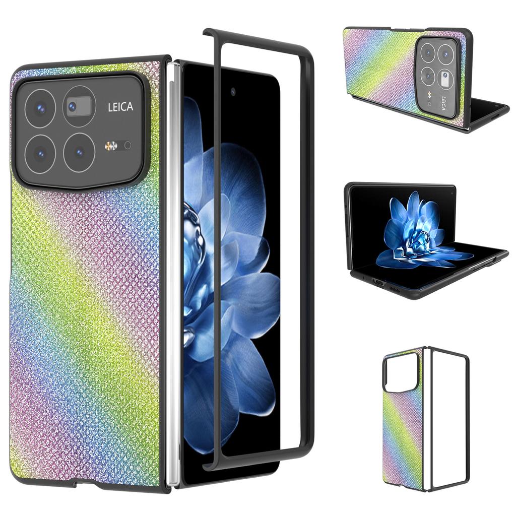 ABEEL For Xiaomi Mix Fold 4 5G Case Glitter Rhinestone Texture Leather+PC Phone Cover