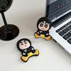 Cute Cartoon Crayon Shinchan Finger Ring Holder Mini Pull Rod Phone Stand Universal Phone Fold Lazy Back Sticker Pad Bracket