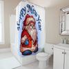 TU Festive Santa Claus Shower Curtain Christmas Holiday Decor Waterproof Bathroom Set Holiday Home Merry Christmas Xmas Gift Hol