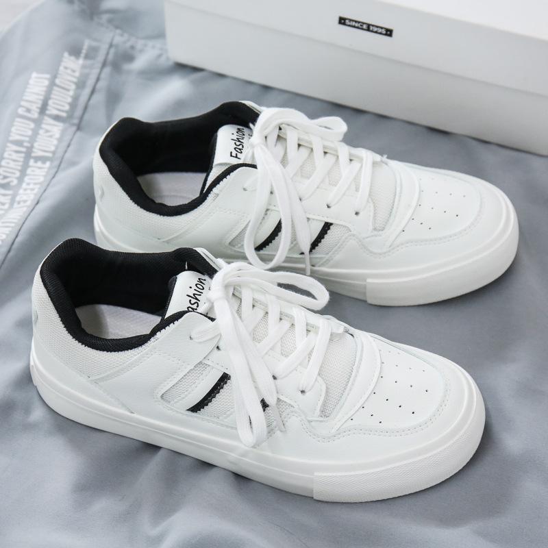 Men's Shoes Tide 2025 Summer Breathable Canvas Shoes Men's Moral Training Versatile White Shoes Casual Board Shoes Men