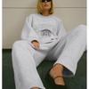 Spring New Casual Two-piece Set Women's School Team Style Hoodie 5584820 School Team Style Jogging Pants 5584821