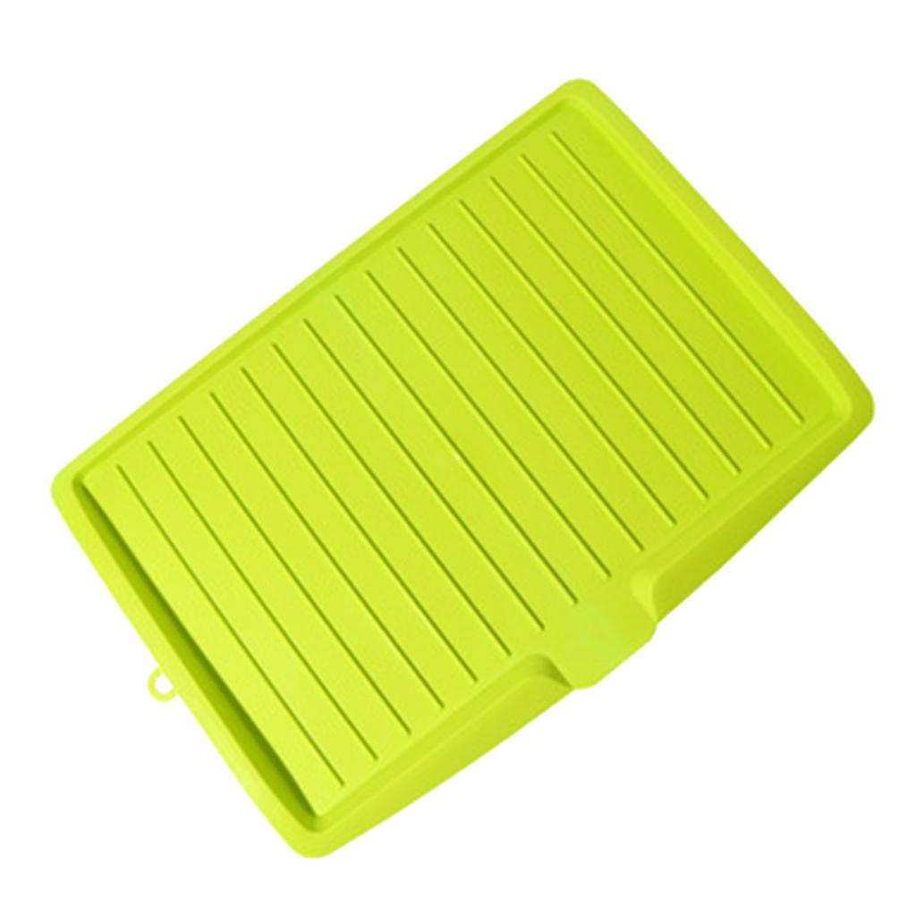 Plastic Dish Drainer Board Multipurpose Rectangular Design Space Saving Kitchen Draining Board Tray for Cutlery Fruits and Vegetables