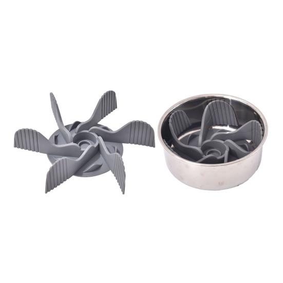 Slow Feeder-Hundenäpfe-Einsatz mit Saugnäpfen, zuschneidbares Anti-Erstickungs-Puzzle aus Silikon, Slow Feeder-Einsatz für normale und erhöhte Hundenäpfe