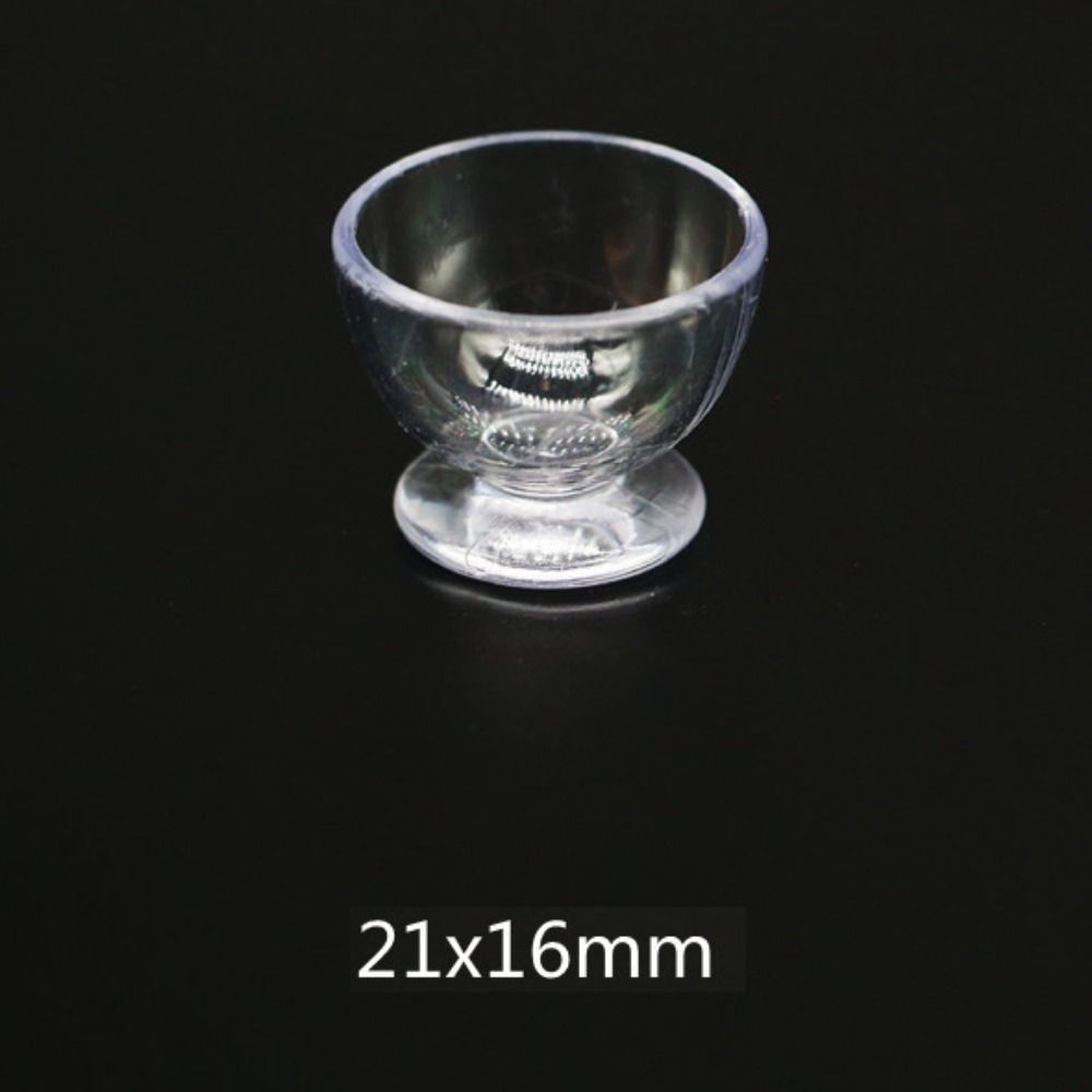 10Pcs/Set Red Wine Glass Dollhouse Wine Glass Dollhouse Miniature Glass Cup  Scene Ornament