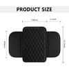 Upgraded Car Center Console Cover,Microfiber Leather Car Armrest Cover Cushion with 2 Storage Bags,Car Armrest Storage Box Interior Accessories for