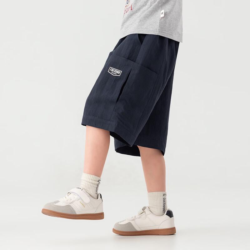 Boys' Lyocell Linen Cargo Shorts