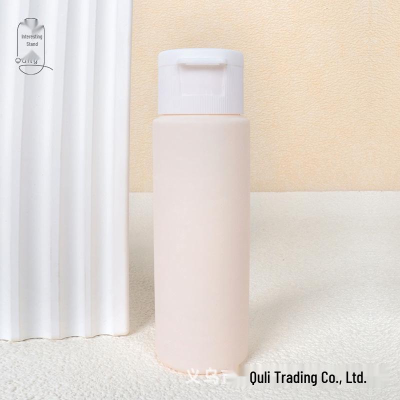 50ml Macaron Squeeze Reiseflaschen Set - Nachfüllbare Wildleder Kosmetik- & Shampoo-Behälter