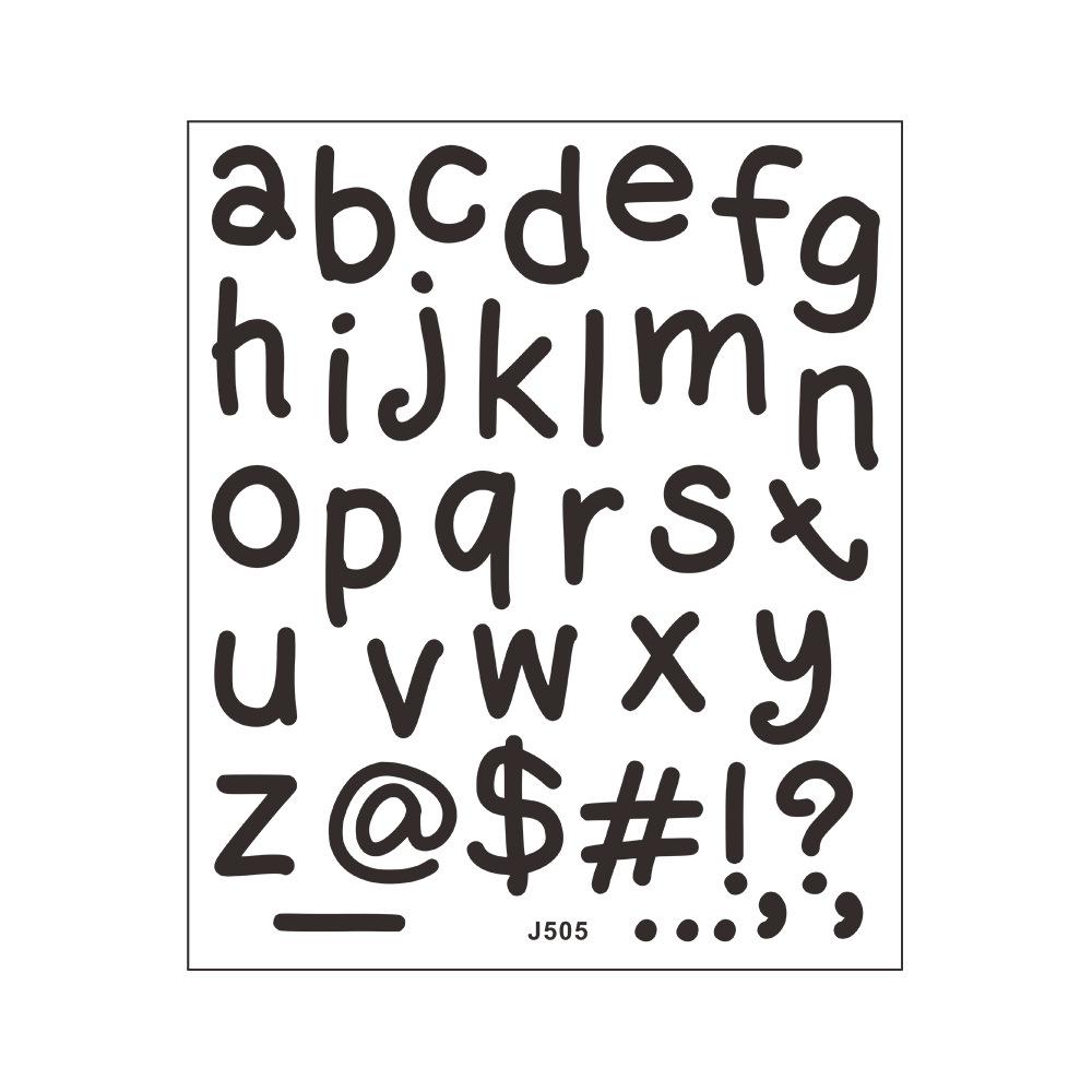 Colorful and Fun English Letter Combination Mirror Wardrobe Home Beautification and Decoration Stickers