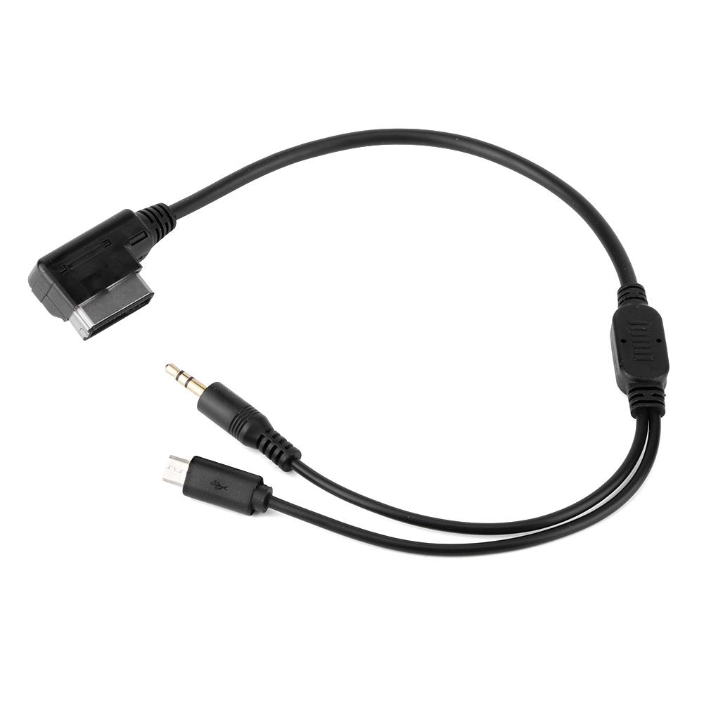 3.5mm Connector Cable AUX Charging Cable 12cm 4.7in Fits for Benz S  SL CLS Class AMI MMI Interface