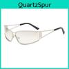 Europen Retro Narrow Frame Sunglasses With Uv400 Protection For Outdoor Activities And Parties
