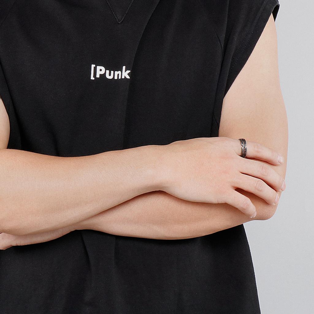 Vintage 6mm Men's Ring Stainless Steel Finger Jewelry Hip Hop Rock Culture Rings Punk Party Gift