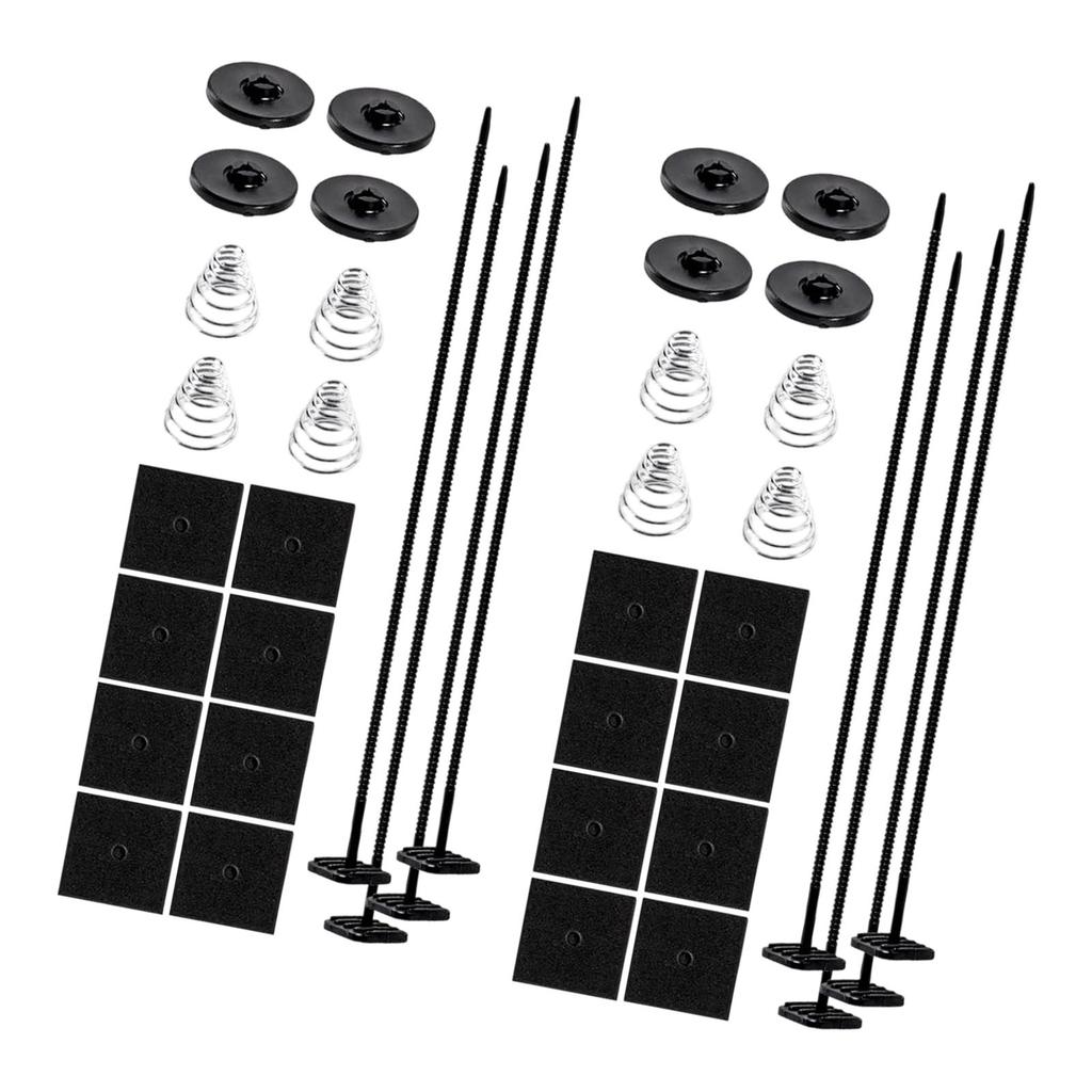 Set da 2/3/4 Cinghie di Montaggio per Ventola Auto Elettrica Kit di Montaggio Installazione Facile Supporto Ventola Radiatore Automobilistico Fascette Zip Clip