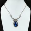 Blue Fire Labradorite Necklace Copper Wire Wrapped Necklace Adjustable Necklace Handmade Natural Gemstone Necklace Copper Jewelry For Women