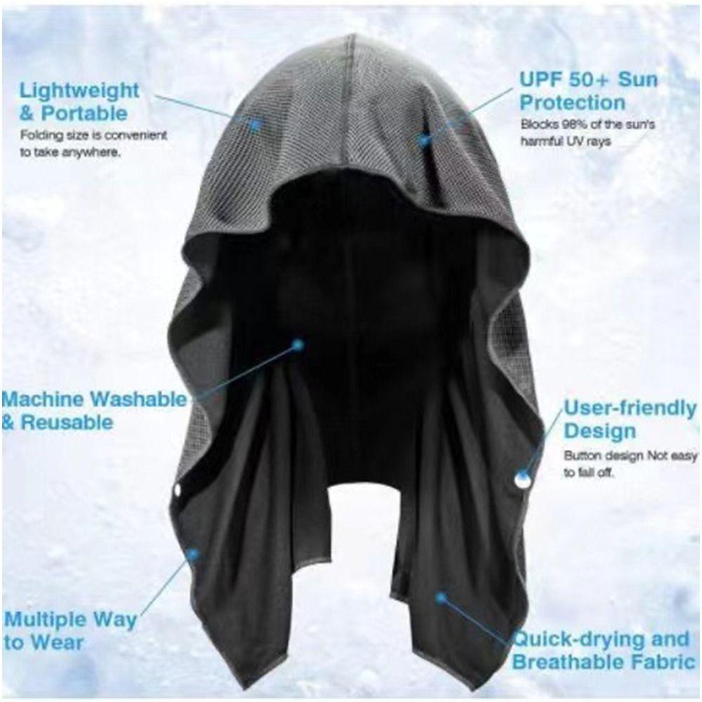 Super Absorbent Hoodie Cooling Towel Sports Towel Gym Travel Camping Swimming Yoga Sports