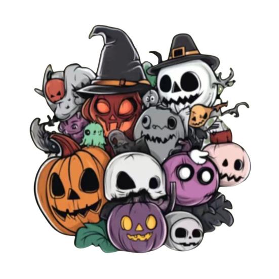 Halloween Car Rearview Mirror Charm Cartoon Bat/Cat/Ghost/Witch Acrylic Pendant 2D Flat Auto Interior Accessories for Cat Backpack Phone
