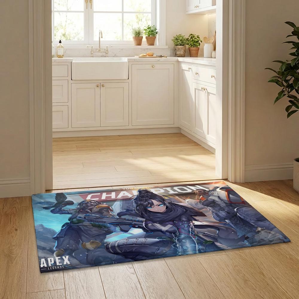 Anime Cool Hot A-Apex L-Legend Floor Mat Flannel Door Mat Non-Slip Bedroom Living Room Home Decor