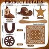 Cowboy Cake Decorations Cowboy Hat and Boots Themed Party Supplies Brown