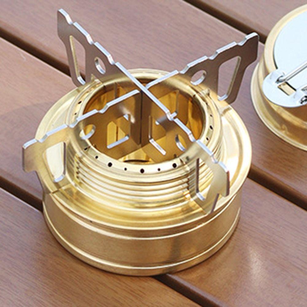 Portable Outdoor Alcohol Stove with Stand Mini Cross Rack Alcohol Stove Cooking Furnace  Survival