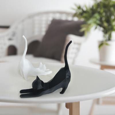 1/2/3Pcs Lifelike Cat Sculpture 3D Printed Handcrafted Simulation Cat Ornament Party Home Decoration Cat Lover Gift