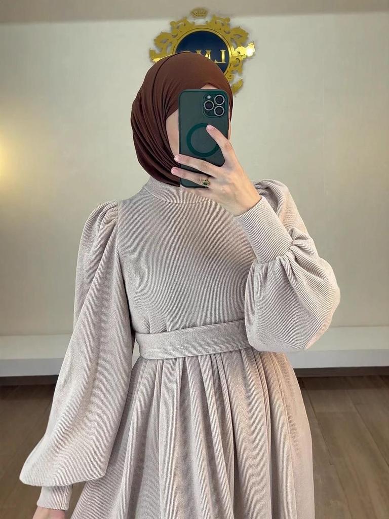 2024 Autumn Middle Eastern Style Dubai Robe Dress