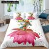 3D Frog Family King Queen Duvet Cover Little Tree Frog Bedding Set Tropical Nature Animal Quilt Cover Polyester Comforter Cover