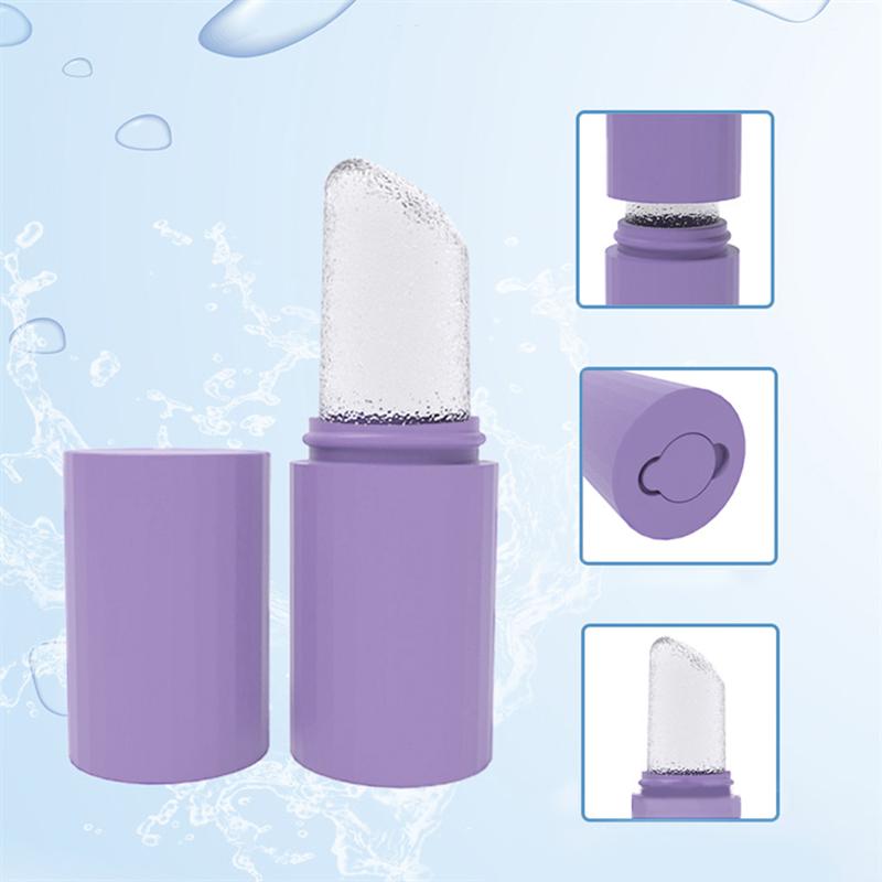 Lipstick Shape Silicone Ice Facial Roller Skin Care Beauty Lifting Contouring Tool Ice Cube Trays Ice Globe Balls Face Massager