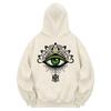 Khc0120 Eye Of Horus Fleece Hoodie - Cream