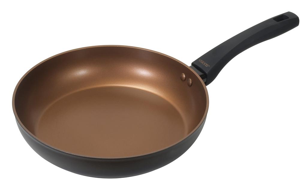 VISIONS Frying Pan 26cm IH Compatible Black GOLD Coating CP-1747