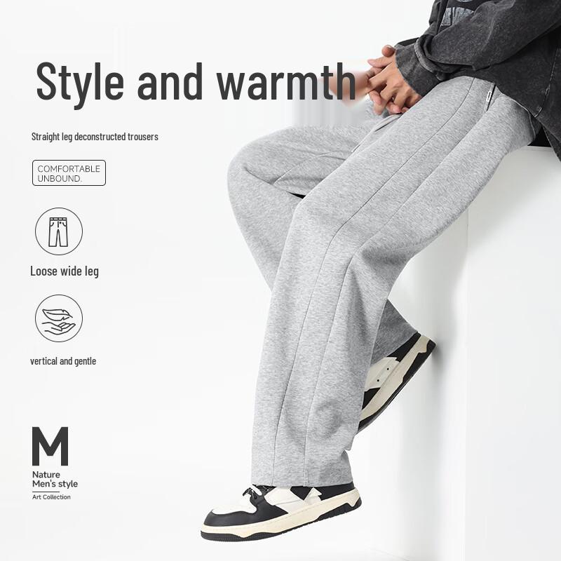 Mark Fairwhale Men's Loose Straight Casual Sweatpants