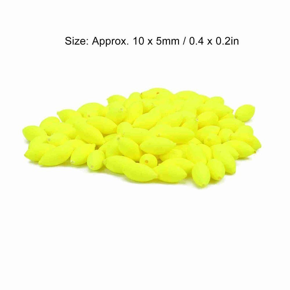 100PCS Two Colors Fishing Strike Indicator Foam Fishing Bobbers Fishing Floats Fishing Tackle