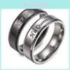 Elegant His And Hers King Queen Couple Rings In Durable Stainless Steel Design