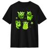 Unisexs TShirts Green Alien Cat Meme Vintage 100 Cotton Tees Short Sleeve T Shirt O Neck Clothing Gift Idea
