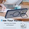 Pro Samsung Galaxy A56 5G / A36 5G Magnetický kryt Sklápěcí stojánek Matný PC + TPU Kryt na telefon