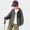 Boys' Hooded Water-Repellent Outdoor Softshell Jacket