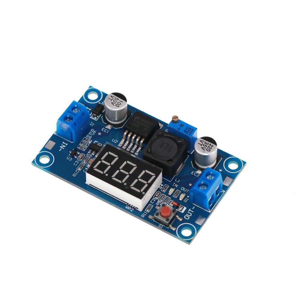 LM2596 DC-DC Adjustable Buck Module with Voltage Display