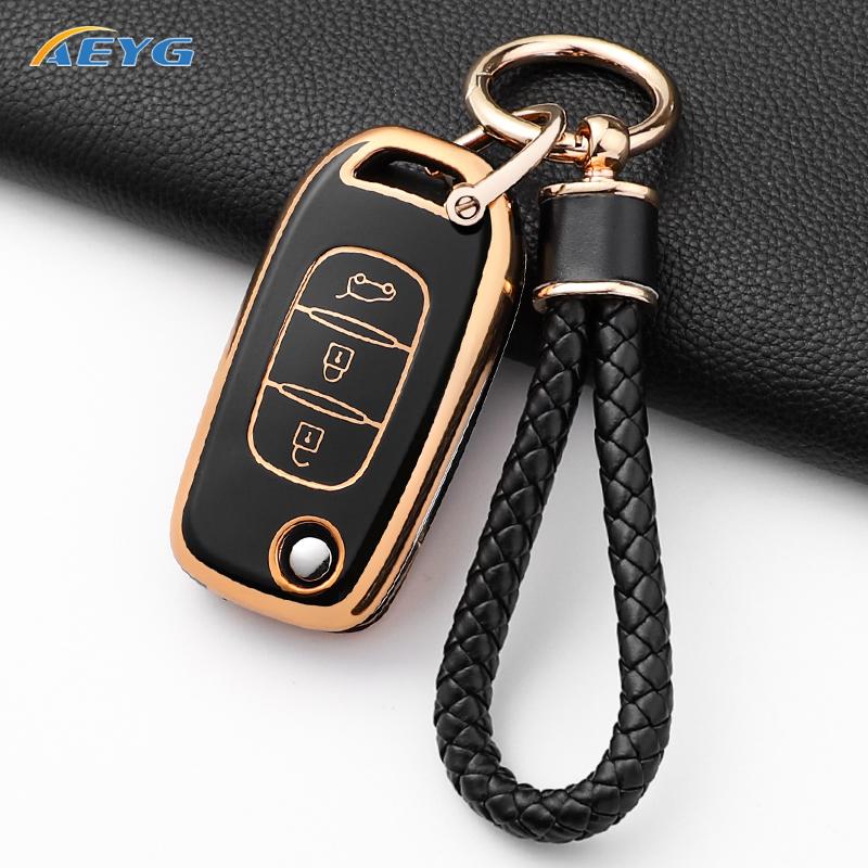 Car Key Case Cover Fob For Lada Vesta Granta Xray Kalina Priora Sedan Sport For Renault Fluence Clio Megane Keychain Accessories