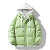 Winter new bread clothes men's thickened cotton-padded clothes loose flow fake two-piece hooded cotton-padded clothes jacket cotton-padded jacket