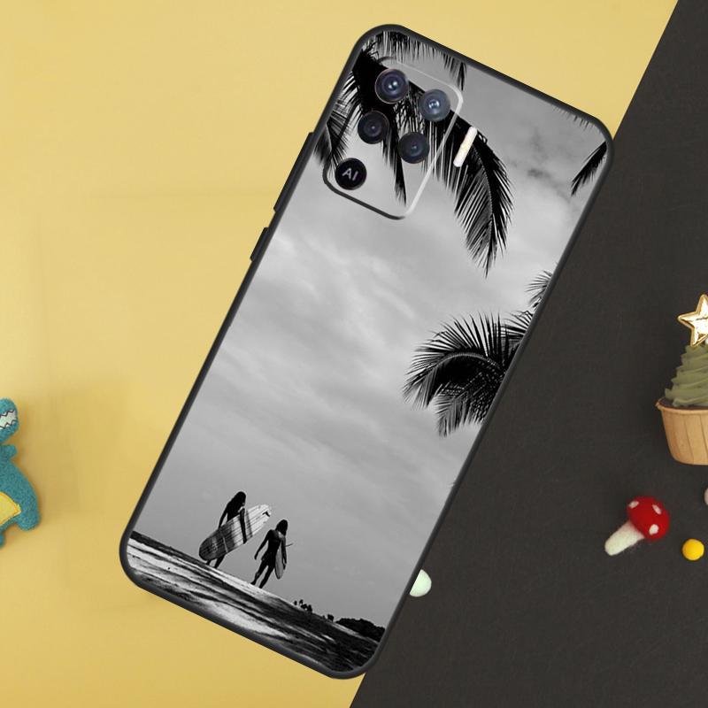 Surfing Wave For OPPO A57S A53S A54S A98 A78 A58 A79 A15 A17 A77 A16 A76 A96 A52 A72 A5 A9 A94 A74 Case