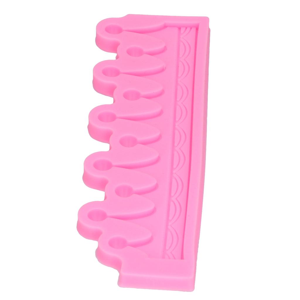 3 Dimensional Crown Shape Mold Fondant Chocolate DIY Cake Mold for Home Bakery KitchenPink