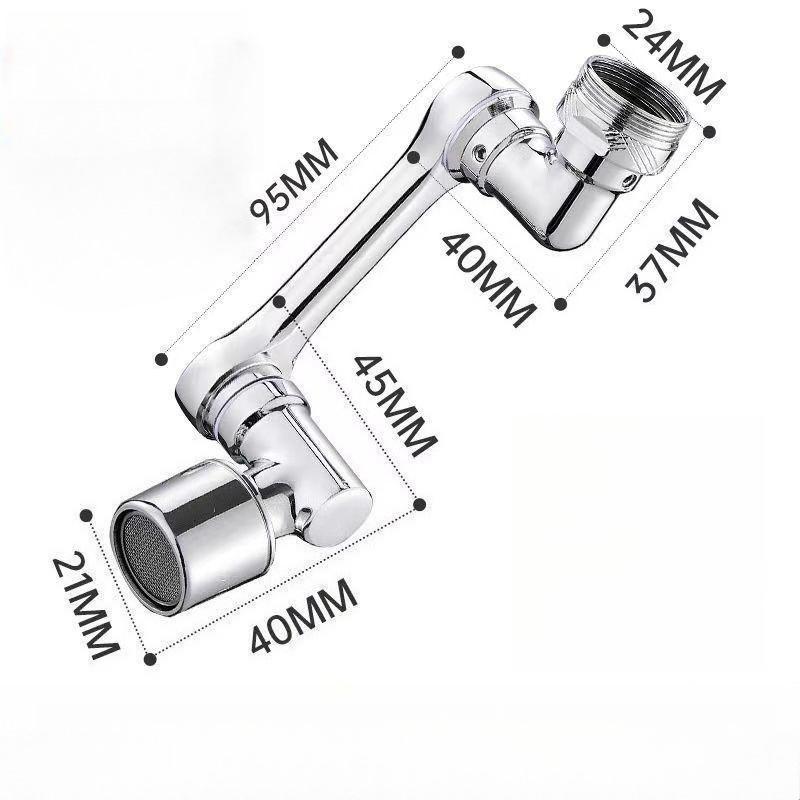 Uniwersalna głowica natryskowa Kran 1440° do baterii przedłużających, aeratora, dyszy Barboter, dźwigu kuchennego, ręki umywalkowej do umywalki
