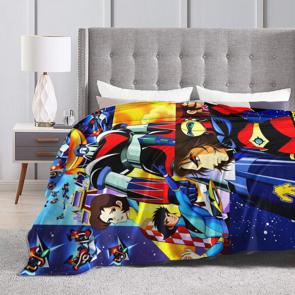 UFO Robot Grendizer Blankets Fleece Spring/Autumn   Multifunction Warm Throw Blanket for Bed Couch Quilt